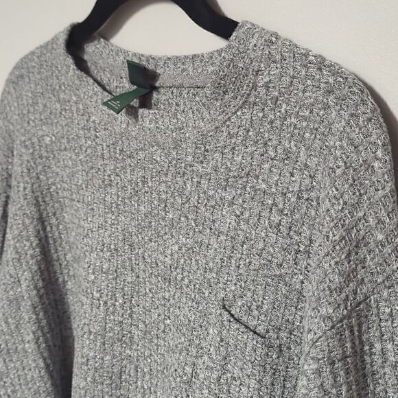 Wild Fable Gray Cropped Long Sleeve Blouse - Picture 2 of 6